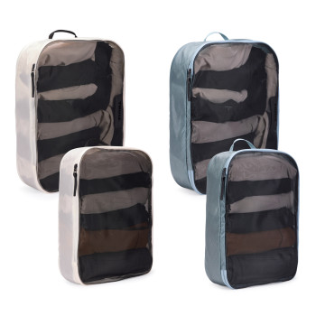 Thule | Iepakojuma kubs, 2x Liels, 2x Vidējs | Iepakojuma kubs | Pond Gray/White