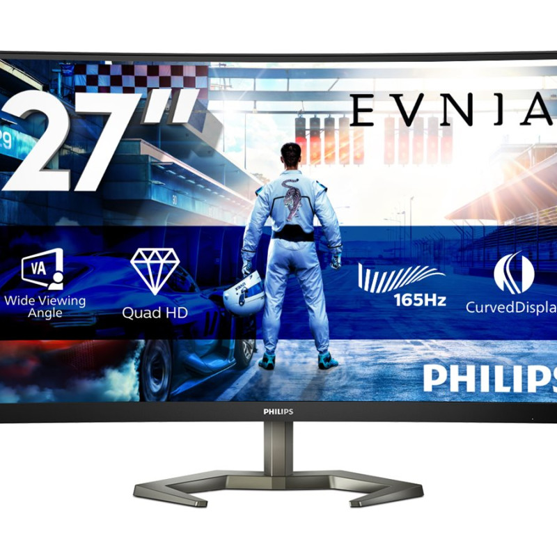 Philips | Monitor | 27M1C5500VL/00 | 27 " | LCD | QHD | 16:9 | 165 Hz | 4 ms | 2560 x 1440 | 250 cd/m² | HDMI ports quantity 2 | Black