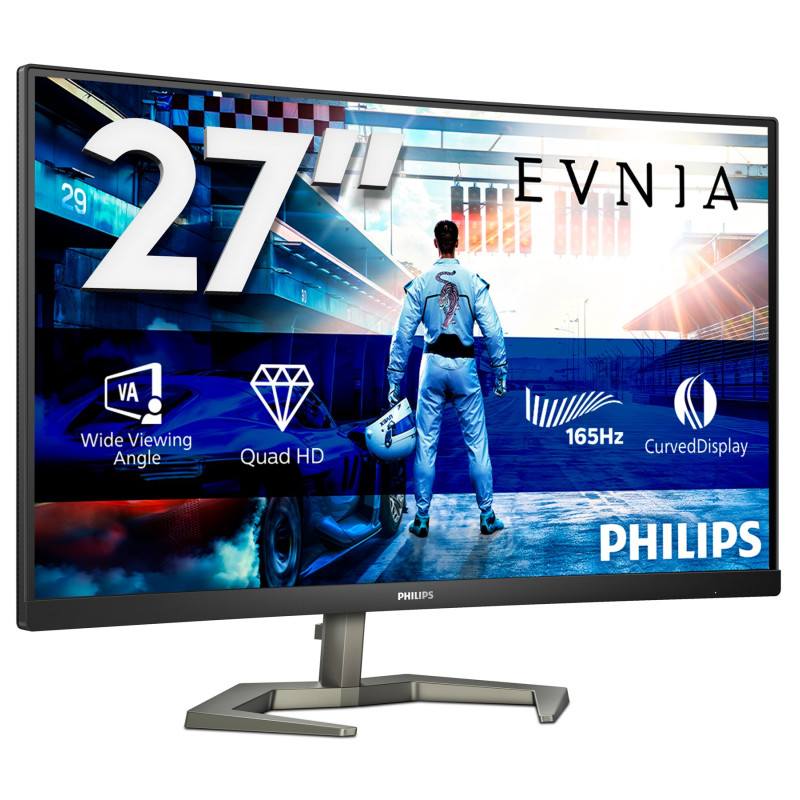 Philips | Monitor | 27M1C5500VL/00 | 27 " | LCD | QHD | 16:9 | 165 Hz | 4 ms | 2560 x 1440 | 250 cd/m² | HDMI ports quantity 2 | Black