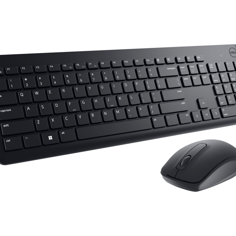 Dell | Keyboard and Mouse | KM3322W | Tastatūras un peles komplekts | Bezvadu | Akumulatori iekļauti | Bezvadu savienojums | US | Melns