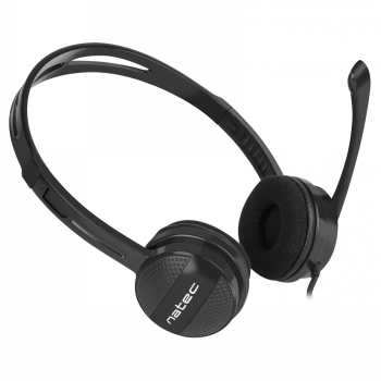 Natec | Austiņu komplekts | Canary Go | Ar trokšņu slāpēšanu | Vadu | On-Ear | 3,5 mm