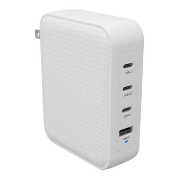 Hyper HyperJuice 145W USB-C GaN ceļojumu lādētājs ar 4 portiem - balts | Hyper