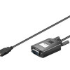 Goobay | USB serial RS 232 converter, Transparent | 68875 | USB 2.0 male (type A) | D-SUB/RS-232 male (9-pin)