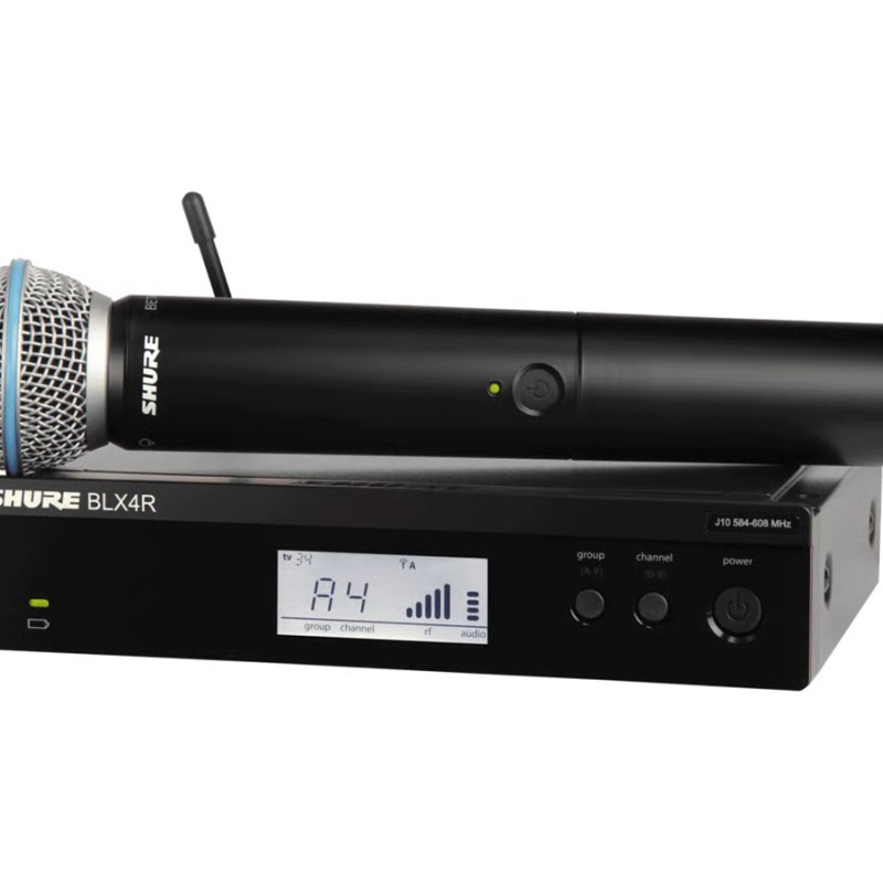 Shure | Jā | Bezvadu vokālais iebūvējamais rindu sistēma ar Beta 58A | BLX24RE/B58 | Melna | Jā | Bezvadu savienojums