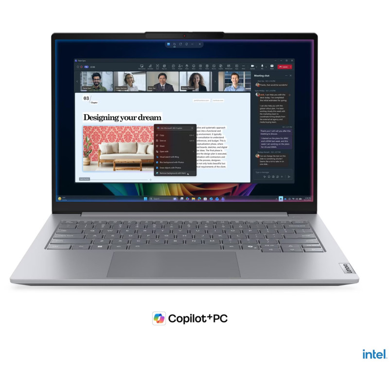 Lenovo ThinkBook 14 Gen 9 14 WUXGA ULT5-325/16GB/512GB/Intel Graphics/WIN11 Pro/Nordic Backlit kbd/Arctic Grey/FP | Lenovo