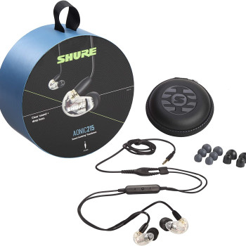 Shure | Ausu austiņas | SE215 | Ar vadu | Iekšausu | Caurspīdīgas