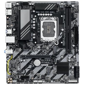 Gigabyte B860M E | Procesoru ģimene Intel | Procesora ligzda LGA1851 | DDR5 | Atbalstītie cietā diska interfeisi SATA, M.2 | SATA savienotāju skaits 4