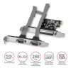 AXAGON PCI-Express karte ar vienu paralēlo un divām sērijveida ostām 250 kb/s | PCEA-PSN