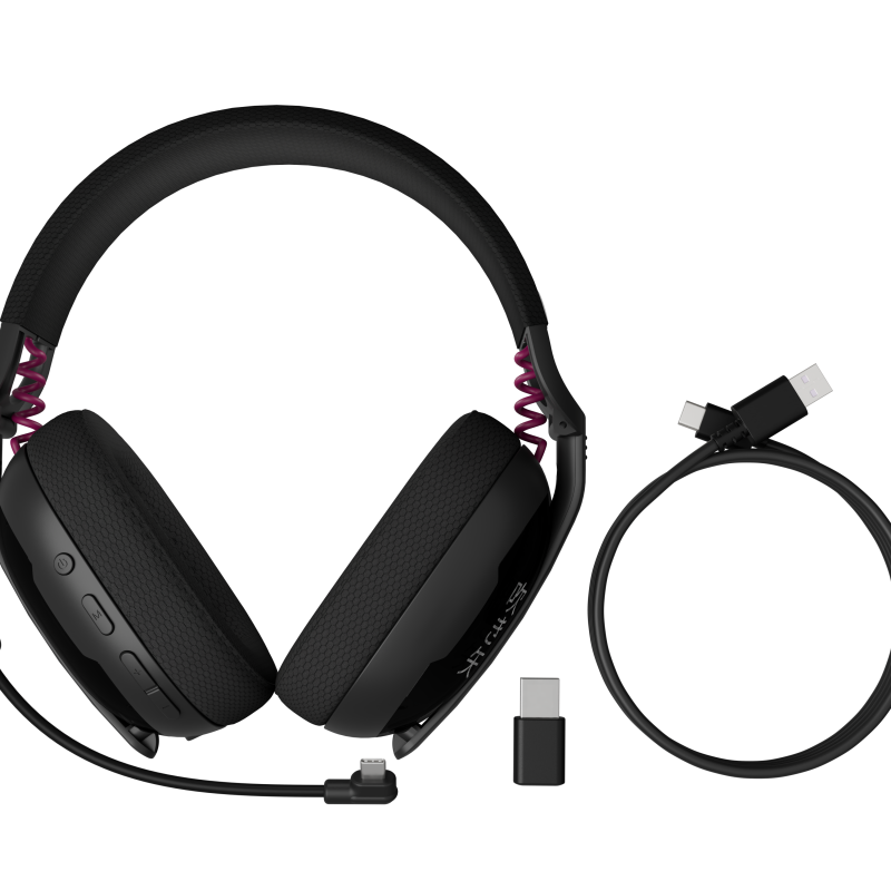 Fury | Spēļu austiņas | Fukiya F6 | Bluetooth | Over-Ear | Mikrofons | Melna | Bezvadu