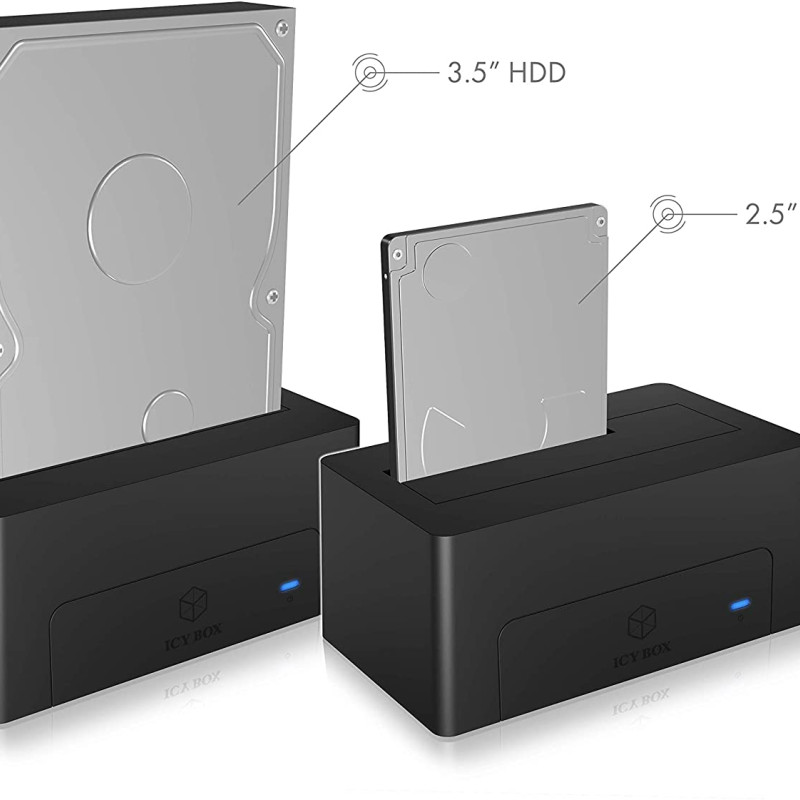 Raidsonic | Icy Box | IB-1121-C31 DockingStation for 1x HDD/SSD with USB 3.1 (Gen 2) Type-C
