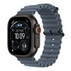 Apple 49mm Anchor Blue Ocean Band - Black Titanium Finish | Apple