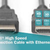Digitus | High Speed HDMI kabelis ar Ethernet | AK-330114-030-S | HDMI spraudnis (tips A) | HDMI spraudnis (tips A) | HDMI uz HDMI | 3 m