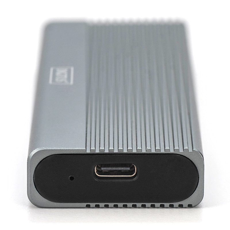 Digitus USB M.2 cietā diska korpuss, SSD, ārējais, NVMe + SATA, 10 Gbps (NVMe) 6 Gbps (SATA), USB 3.1 Gen2 | DA-71156