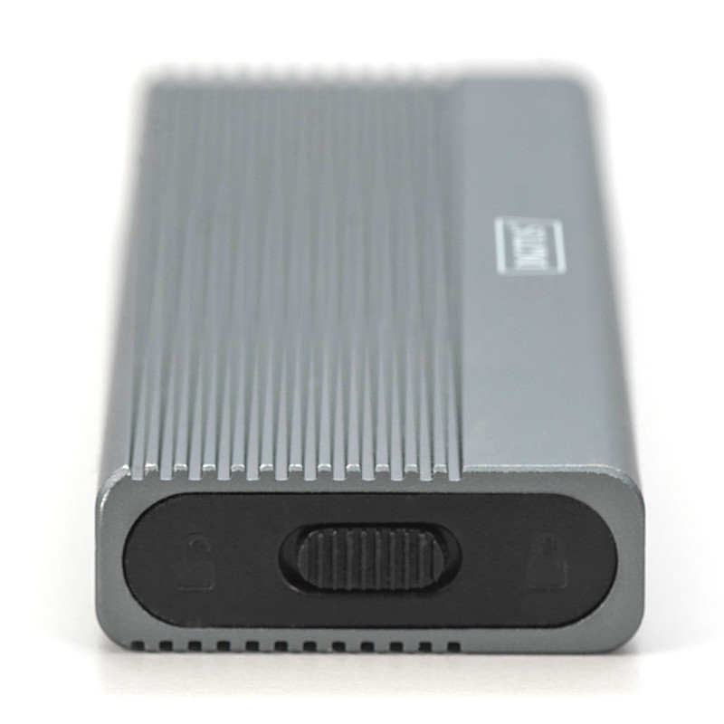Digitus USB M.2 cietā diska korpuss, SSD, ārējais, NVMe + SATA, 10 Gbps (NVMe) 6 Gbps (SATA), USB 3.1 Gen2 | DA-71156