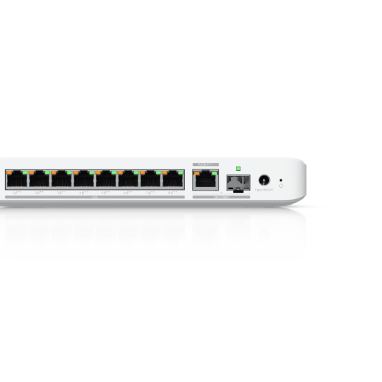 Ubiquiti Flexible, 8-port 2.5 GbE PoE++ switch with a 10 GbE RJ45/SFP+ combination uplink port | USW-Flex-2.5G-8-PoE | Managed | Wall-mountable/Desktop