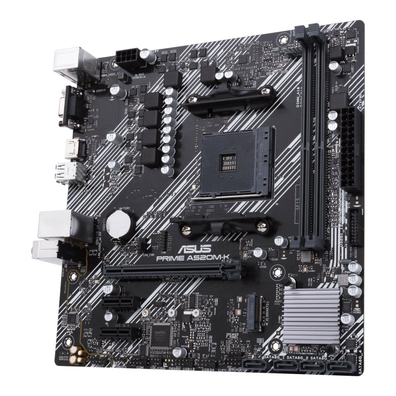 Asus | PRIME A520M-K | Procesoru saime AMD | Procesora ligzda AM4 | DDR4 | Atmiņas sloti 2 | Atbalstītie cietā diska saskarnes M.2, SATA | SATA savienotāju skaits 4 | Čipsets AMD A | Micro ATX