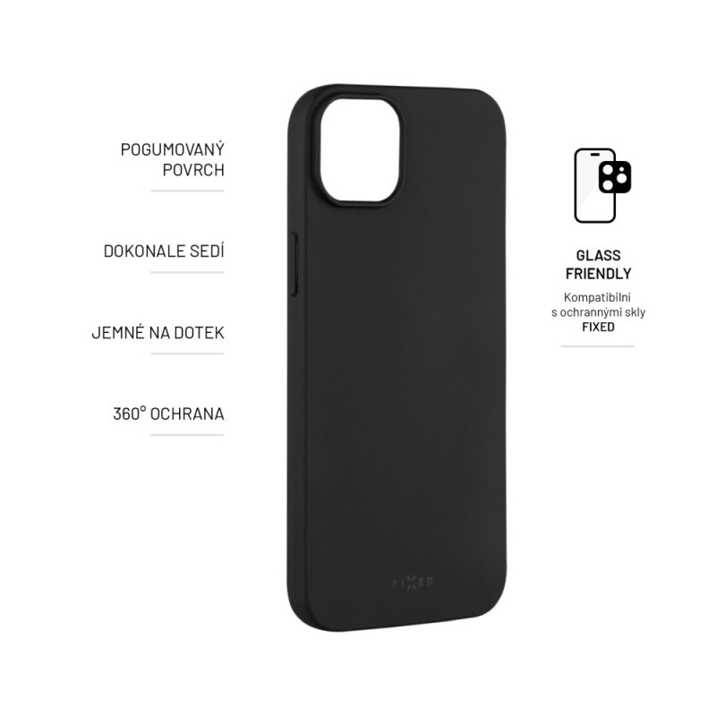 Fixed | Story | Aizmugures vāciņš | Apple | iPhone 14 Pro | Gumēts | Melns