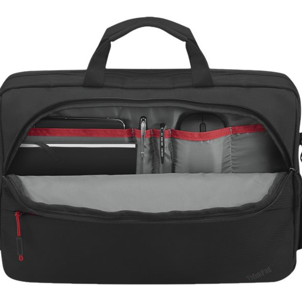 Lenovo | Essential | ThinkPad Essential 15.6" Topload (Sustainable & Eco-friendly, made with recycled PET: Total 7.5% Exterior: 24%) | Fits up to size 16 " | Topload | Shoulder strap | Black