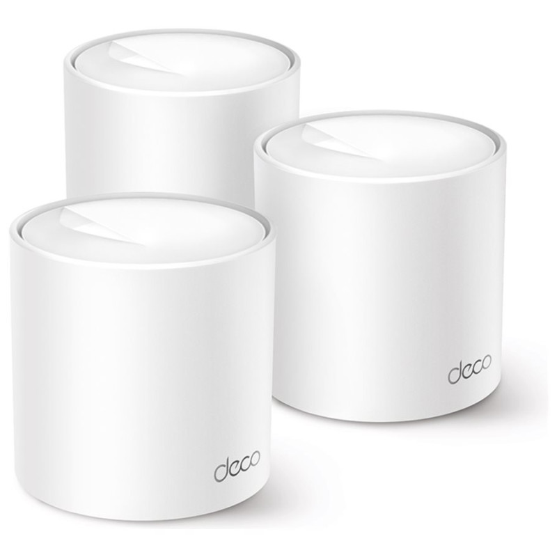 TP-LINK | AX1500 Whole Home Mesh Wi-Fi 6 System | Deco X10 (3-pack) | 802.11ax | 10/100/1000 Mbit/s | Ethernet LAN (RJ-45) ports 1 | Mesh Support Yes | MU-MiMO Yes | No mobile broadband | Antenna type Internal