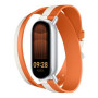 Xiaomi divu toņu ādas siksniņa | 140–180 mm | balta un oranža | teļa āda, PU (iekšpuse)