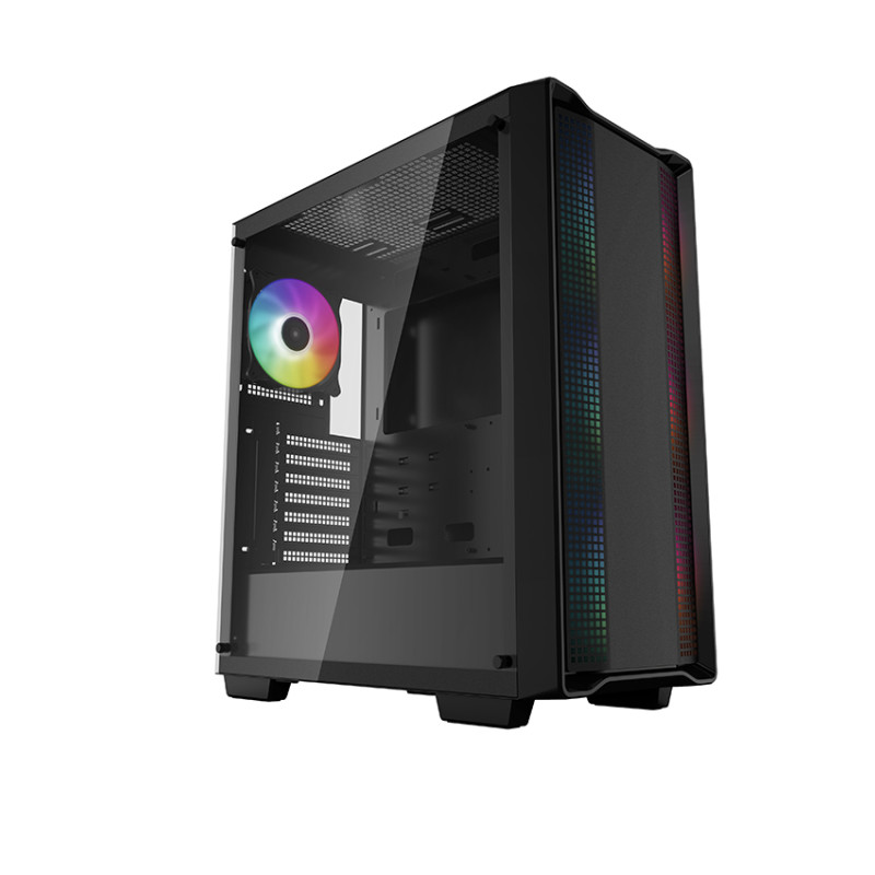 Deepcool | CC560 (with 4pcs ARGB Fans) | Side window | Black | Mid-Tower | ATX PS2