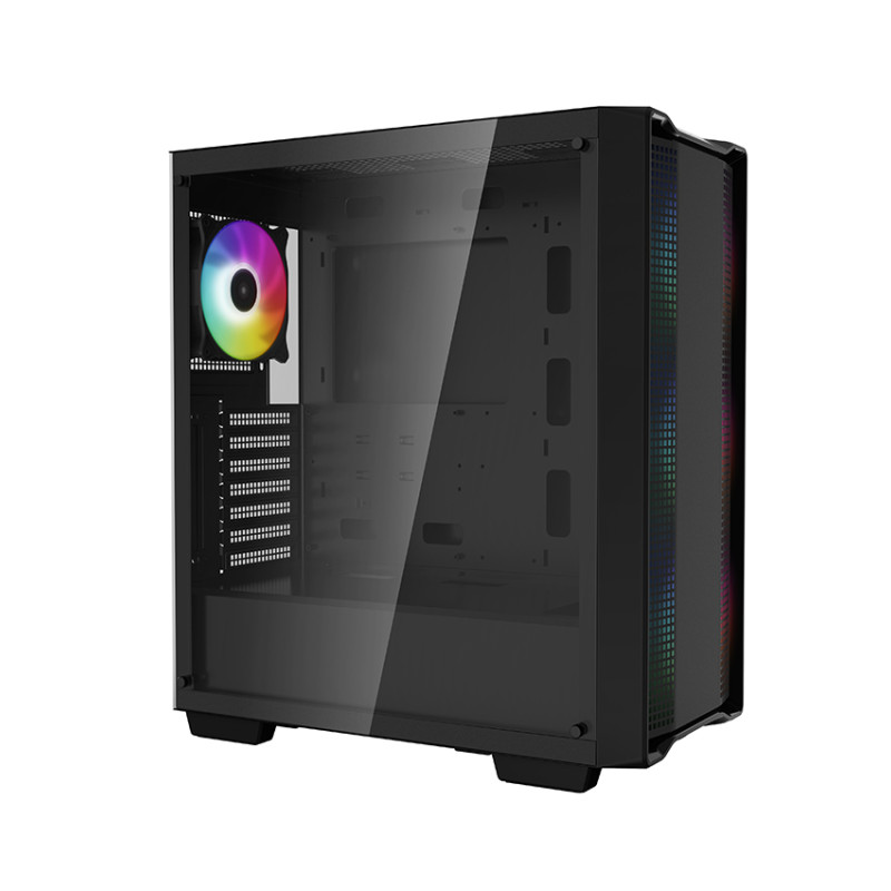 Deepcool | CC560 (with 4pcs ARGB Fans) | Side window | Black | Mid-Tower | ATX PS2