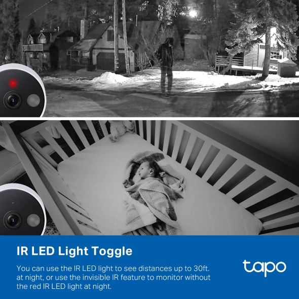 TP-LINK | Wi‑Fi mājas drošības kamera | Tapo C120 | 24 mēn. | Kompakta | 4 MP | 3.17 mm | IP66 | H.264 | MicroSD līdz 512 GB