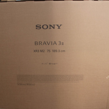 IZPĀRDOŠANAS ATLAIDE. Sony K75XR35M2 Bravia 7 75" (189cm) 4K Ultra HD Smart Google Mini LED TV | IZPĀRDOŠANAS ATLAIDE. Sony | TV | K-75XR35M2 Bravia 3 II | 75 | Smart TV | Google TV | UHD | Melns | BOJĀTA IEPAKOJUMA