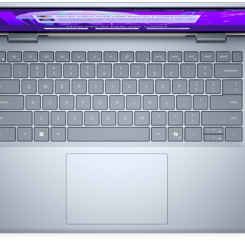 Dell Plus 14 DB14250 | Ice Blue | 14 " | 2.5K | 2560 x 1600 pixels | Anti-glare | Intel Core Ultra 7 | 256V | 16 GB | LPDDR5X | Solid-state drive capacity 512 GB | Intel Arc Graphics | Windows 11 Pro | 802.11be | Keyboard language English | Keyboard backlit