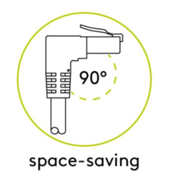 Goobay | Patch Cable | 51544 | RJ-45 | RJ-45 90°