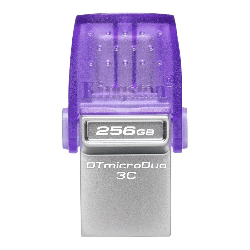 Kingston | DataTraveler | DT Micro Duo 3C | 256 GB | USB Type-C and Type-A | Purple