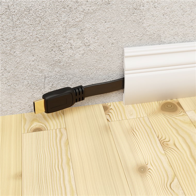 Goobay | High Speed HDMI plakans kabelis ar Ethernet | 61279 | HDMI spraudnis (tips A) | HDMI (tips A) | HDMI uz HDMI | 2 m