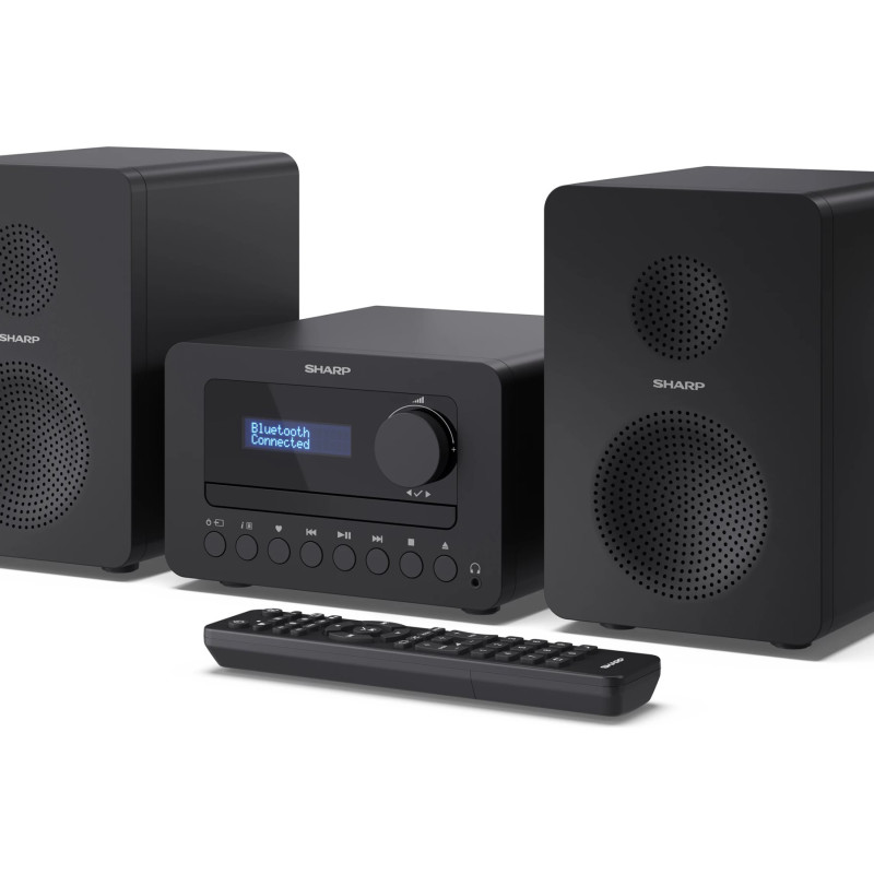 Sharp TOKYO FM Hi-Fi mikrosistēma | XL-B514(BK) | AUX in | Bluetooth | CD atskaņotājs | FM radio