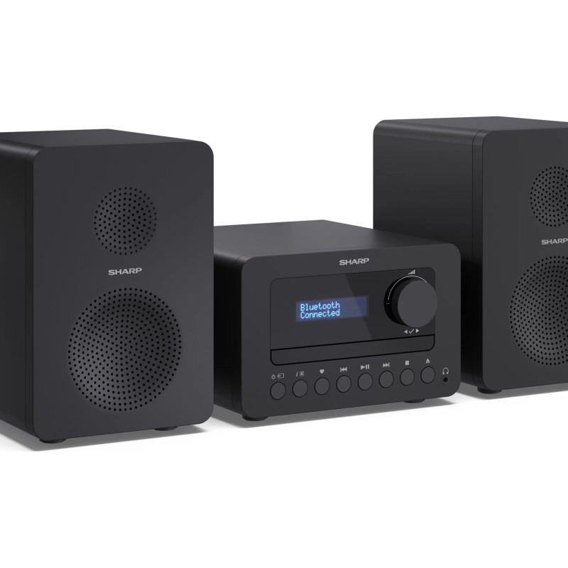Sharp TOKYO FM Hi-Fi mikrosistēma | XL-B514(BK) | AUX in | Bluetooth | CD atskaņotājs | FM radio
