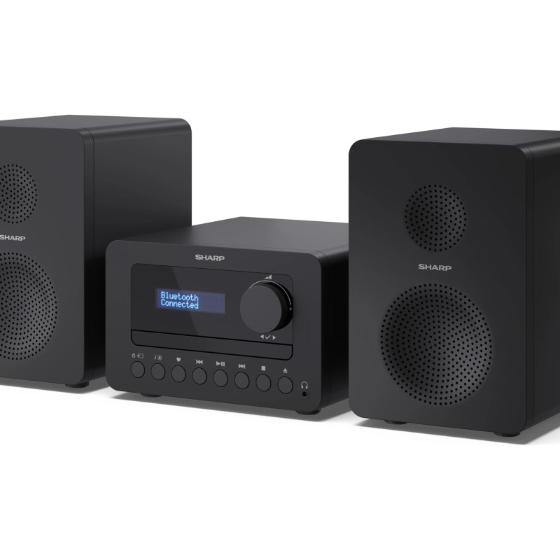Sharp TOKYO FM Hi-Fi mikrosistēma | XL-B514(BK) | AUX in | Bluetooth | CD atskaņotājs | FM radio