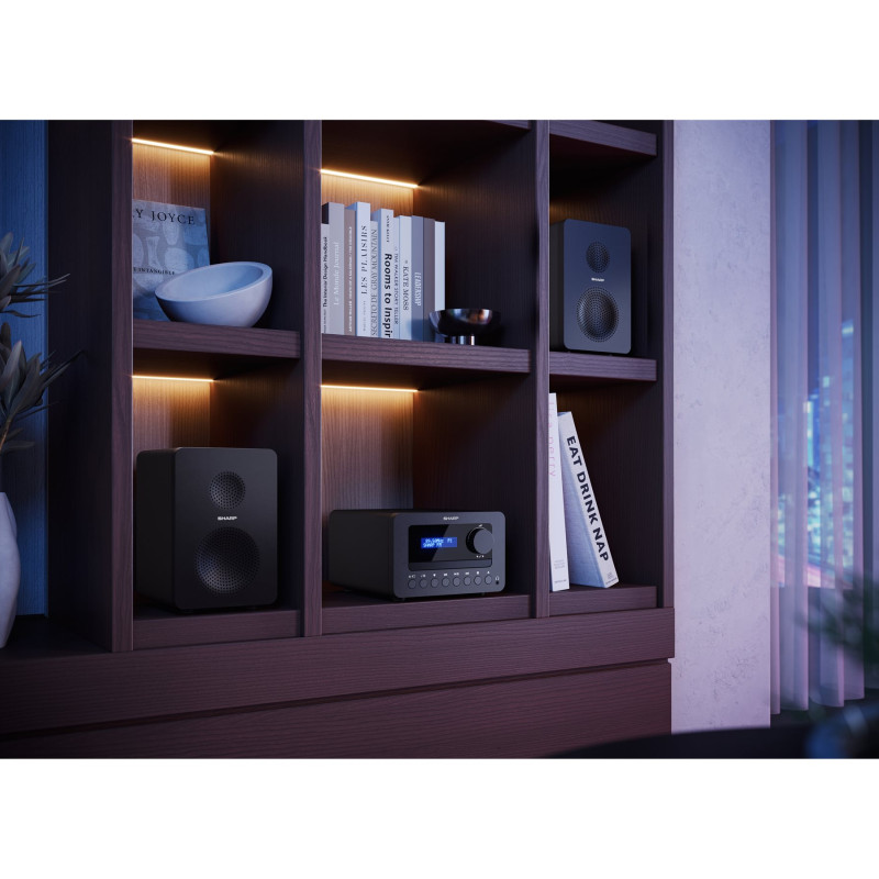 Sharp TOKYO FM Hi-Fi mikrosistēma | XL-B514(BK) | AUX in | Bluetooth | CD atskaņotājs | FM radio