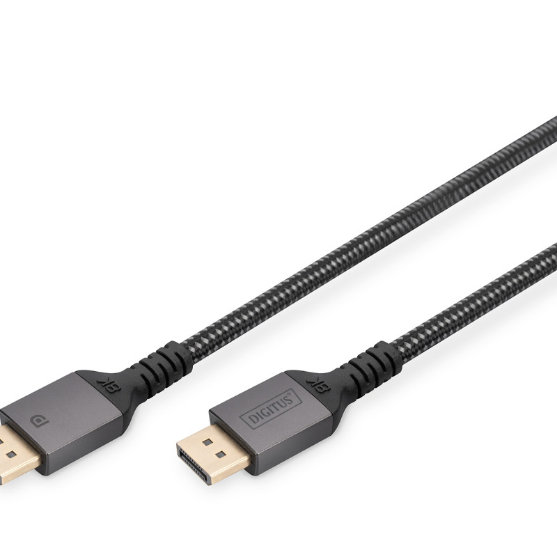 Digitus | 8K DisplayPort savienošanas kabelis Versija 1.4 | DB-340201-020-S | DisplayPort uz DisplayPort