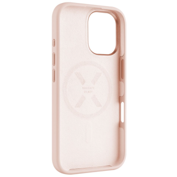 Fixed MagFlow | Aizmugures vāciņš | Apple | iPhone 16 | Šķidrais silikons | Rozā
