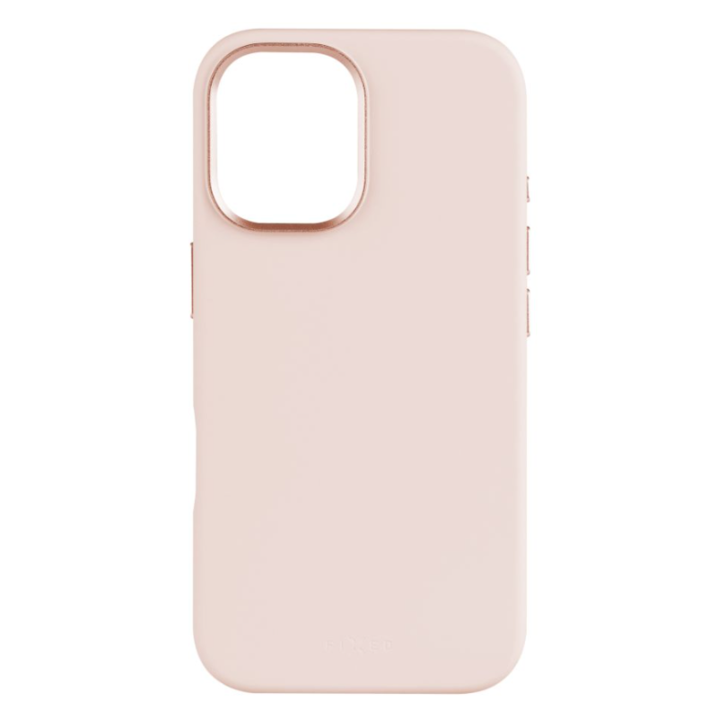 Fixed MagFlow | Aizmugures vāciņš | Apple | iPhone 16 | Šķidrais silikons | Rozā