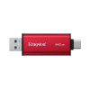Kingston Dual Portable Solid-State Drive, USB Type-A and Type-C | 512 GB | Solid-state drive interface USB 3.2 Gen 2 | Read speed 1050 MB/s | Write speed 950 MB/s