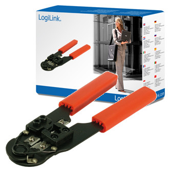 Logilink | Knušķošanas instruments RJ45 ar griezēju, metāla