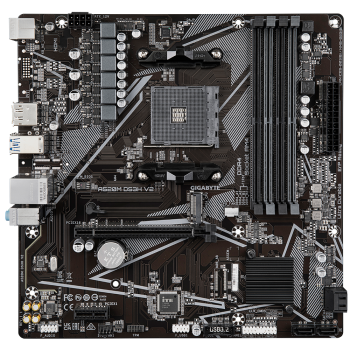 Gigabyte | A520M DS3H V2 | Procesoru sērija AMD | Procesora ligzda AM4 | DDR4 DIMM | Atmiņas sloti 2 | Atbalstītie cietā diska interfeisi SATA, M.2 | SATA savienotāji 4 | Mikrotxapatafaktors Micro ATX | Mikročips AMD A520