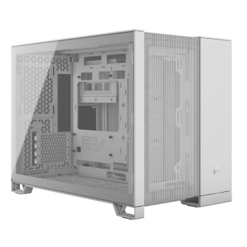 Corsair Dual Chamber datora korpuss | 2500D AIRFLOW | Balts | Mid Tower | Micro-ATX