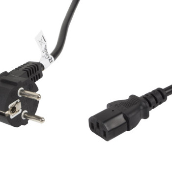Lanberg | CEE 7/7 uz IEC 320 C13 barošanas vads | CA-C13C-11CC-0050-BK