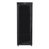 Lanberg | Rack cabinet 19" free-standing 42U/800x800 (flat pack) with glass door, LCD | FF01-8842-12BL | Black