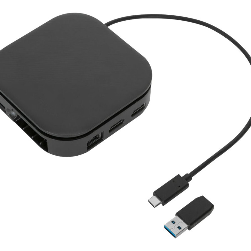 Targus | Universal DisplayLink USB-C divu monitoru ceļojumu dokstacija, 80W | HDMI portu skaits 2 | Ethernet LAN
