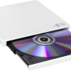 H.L Data Storage | Ultra Slim Portable DVD-Writer | GP60NW60 | Interfeiss USB 2.0 | DVD±R/RW | CD lasīšanas ātrums 24x | CD ierakstīšanas ātrums 24x | Balta | Dators/Portatīvais
