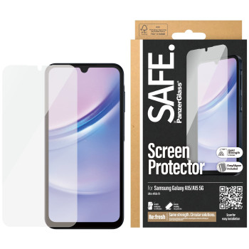 SAFE by PanzerGlass ekrāna aizsargplēve Samsung Galaxy A15 | A15 5G | Ultra-Wide Fit ar EasyAligne | PanzerGlass