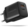 AXAGON Sil wallcharger 2x port (USB-A + USB-C), 30W | ACU-PQ30