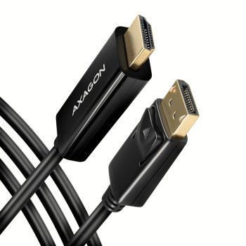 AXAGON | Aktīvais kabelis | DisplayPort uz HDMI | 1.8 m